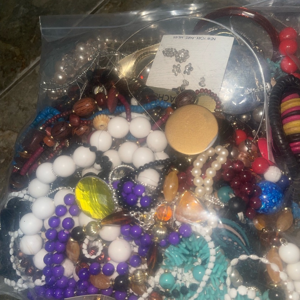 Junk costume jewelry good for arts and crafts sold